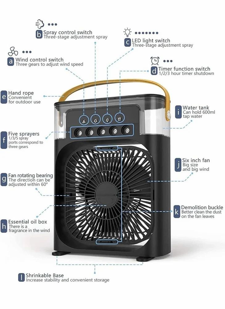 Portable Mini Rechargeable Air Conditioner