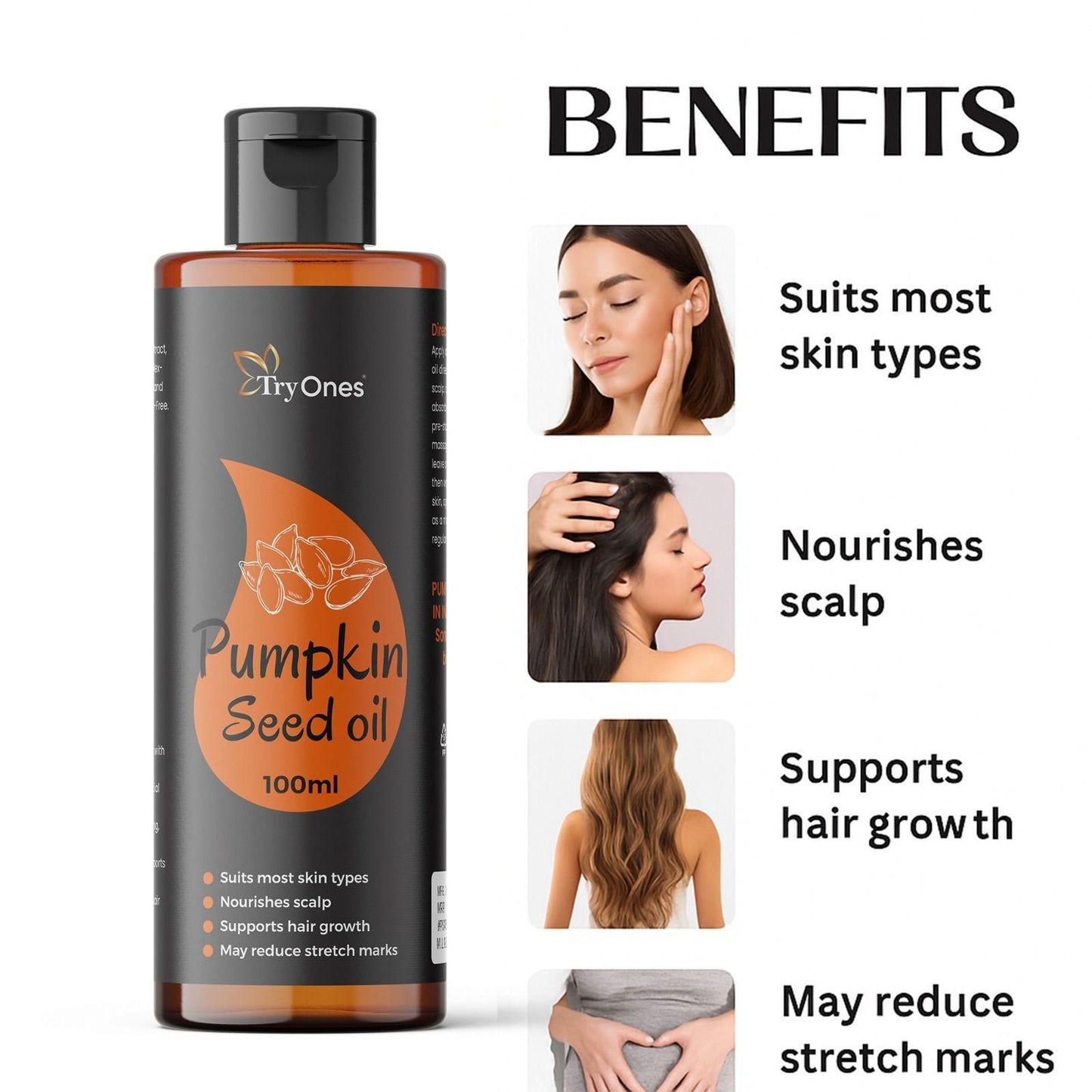 Natural Ayurveda Pumpkin Seed Oil - (BUY 1 GET 1 FREE)