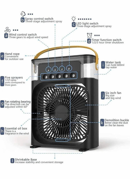 Portable Mini Rechargeable Air Conditioner